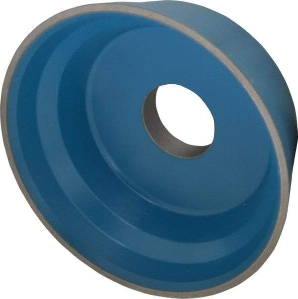 Norton - 5" Diam, 1-1/4" Hole Size, 1-3/4" Overall Thickness, 120 Grit, Type 11 Tool & Cutter Grinding Wheel - Fine Grade, Diamond, R Hardness, Resinoid Bond - A1 Tooling