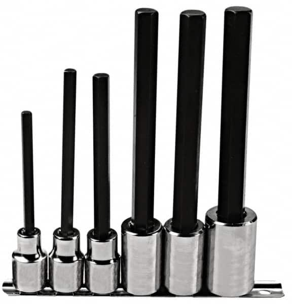 Proto - 6 Piece 1/2" Drive Inch Hex Bit Socket Set - 1/4 to 5/8" Hex - A1 Tooling