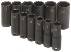 SK - 12 Piece 3/8" Drive Deep Well Impact Socket Set - A1 Tooling