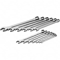 SK - 13 Piece, 1/4 to 1", Combination Wrench Set - Inch System of Measurement, Chrome Finish - A1 Tooling