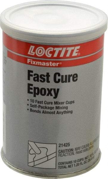 Loctite - 0.14 oz Can Two Part Epoxy - 5 min Working Time, 1,955 psi Shear Strength, Series Fixmaster - A1 Tooling