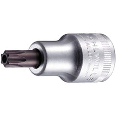 Hand Hex & Torx Bit Sockets; Socket Type: Torx Bit Socket; Drive Size (Fractional Inch): 1/2; Hex Size (mm): 0.000; Torx Size: T55; Bit Length (mm): 18.00; Insulated: No; Tether Style: Not Tether Capable; Material: Chrome Alloy Steel; Finish: Chrome-Plate