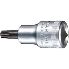 Hand Hex & Torx Bit Sockets; Socket Type: Torx Bit Socket; Drive Size (Fractional Inch): 1/2; Hex Size (mm): 0.000; Torx Size: T60; Bit Length (mm): 18.00; Insulated: No; Tether Style: Not Tether Capable; Material: Chrome Alloy Steel; Finish: Chrome-Plate