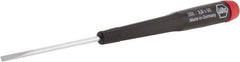 Wiha - 170mm OAL Precision Slotted Screwdriver - 60mm Blade Length, Ergonomic Handle - A1 Tooling