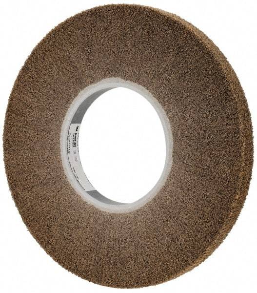 3M - 12" Diam Aluminum Oxide Cutting, Polishing Flap Wheel - 5" Hole, 1" Wide, Density 7, Nonwoven, Medium Grade, 2,700 Max RPM - A1 Tooling