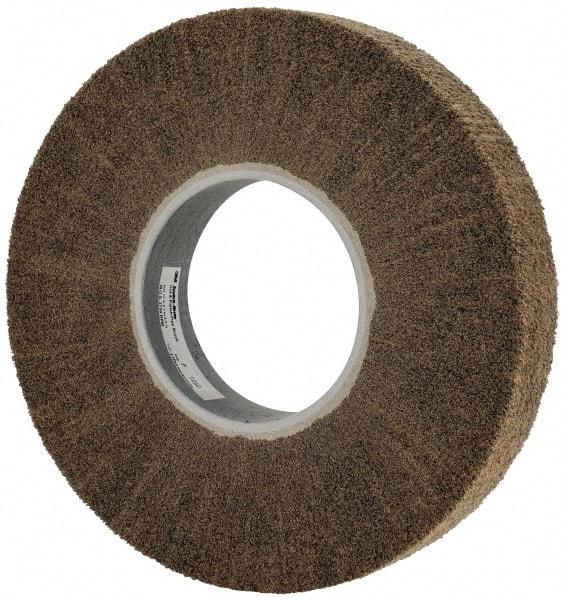 3M - 12" Diam Aluminum Oxide Cutting, Polishing Flap Wheel - 5" Hole, 2" Wide, Density 7, Nonwoven, Medium Grade, 3,400 Max RPM - A1 Tooling