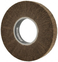 3M - 12" Diam Aluminum Oxide Cutting, Polishing Flap Wheel - 5" Hole, 2" Wide, Density 7, Nonwoven, Medium Grade, 3,400 Max RPM - A1 Tooling