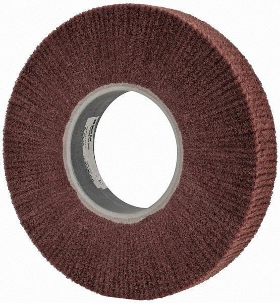 3M - 12" Diam Aluminum Oxide Finishing Flap Wheel - 5" Hole, 2" Wide, Density 3, Nonwoven, Fine Grade, 2,500 Max RPM - A1 Tooling