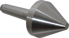 Riten - 2-3/4" Head Diam, Hardened Tool Steel Bull Nose Point Solid Dead Center - 3MT Morse Taper, 2-3/4" Point Diam, 1.939" Point Length, 2-61/64" OAL - A1 Tooling