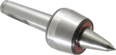 Rohm - MT4 Taper Shank, 2.755" Head Diam 500 Lb Capacity Live Center - 3,800 Max RPM, 2-3/32" Head Length, 1.2598" Point Diam, 2.087" Point Len, 1,100 Lb Max Workpc, 8.583" OAL, Long Point - A1 Tooling