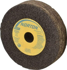 Norton - 4" Diam x 5/8" Hole x 1" Thick, R Hardness, 24 Grit Surface Grinding Wheel - Aluminum Oxide, Type 1, Very Coarse Grade, 12,000 Max RPM, Resinoid Bond, No Recess - A1 Tooling