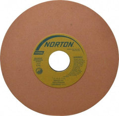 Norton - 7" Diam x 1-1/4" Hole x 1/4" Thick, K Hardness, 220 Grit Surface Grinding Wheel - Aluminum Oxide, Type 1, Very Fine Grade, 3,600 Max RPM, Vitrified Bond, No Recess - A1 Tooling