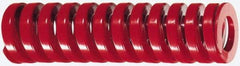 Dayton Lamina - 1-1/2" Hole Diam, 3/4" Rod Diam, 4" Free Length, Red Die Spring - 90.6 Lb Max Deflection, 1.2" Max Deflection, Heavy Duty, Chromium Vanadium Steel - A1 Tooling