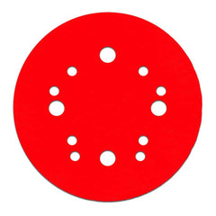 Hook & Loop Discs; Disc Diameter (Decimal Inch): 5; Grade: Fine; Grit: 150; Abrasive Material: Ceramic Blend; Disc Color: Red; Package Quantity: 15; Grit: 150; Grit: 150; Package Quantity: 15