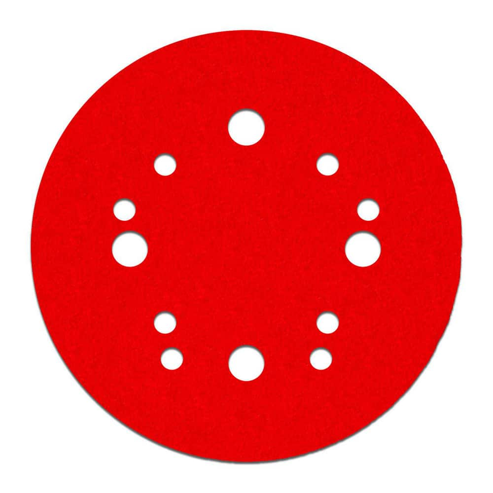 Hook & Loop Discs; Disc Diameter (Decimal Inch): 5; Grade: Coarse; Grit: 80; Abrasive Material: Ceramic Blend; Disc Color: Red; Package Quantity: 15; Grit: 80; Grit: 80; Package Quantity: 15