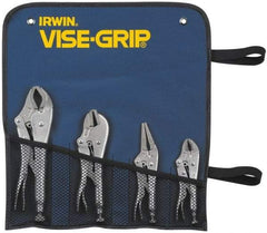 Irwin - 4 Piece Locking Plier Set - Comes in Nylon Roll - A1 Tooling