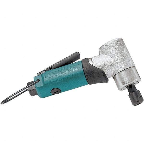 Dynabrade - 1/4" Collet, Angle Handle, Air Angle Die Grinder - 30,000 RPM, Front Exhaust, 21 CFM, 0.4 hp, 90 psi, 1/4 NPT Inlet - A1 Tooling