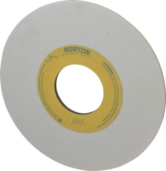 Norton - 10" Diam x 3" Hole x 1/4" Thick, K Hardness, 80 Grit Surface Grinding Wheel - Aluminum Oxide, Type 1, Medium Grade, 2,485 Max RPM, Vitrified Bond, No Recess - A1 Tooling