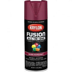 Krylon - Spray Paints Type: Acrylic Enamel Spray Paint Color: Burgundy - A1 Tooling