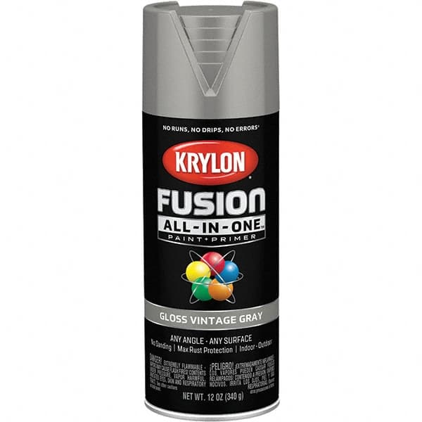 Krylon - Spray Paints Type: Acrylic Enamel Spray Paint Color: Vintage Gray - A1 Tooling