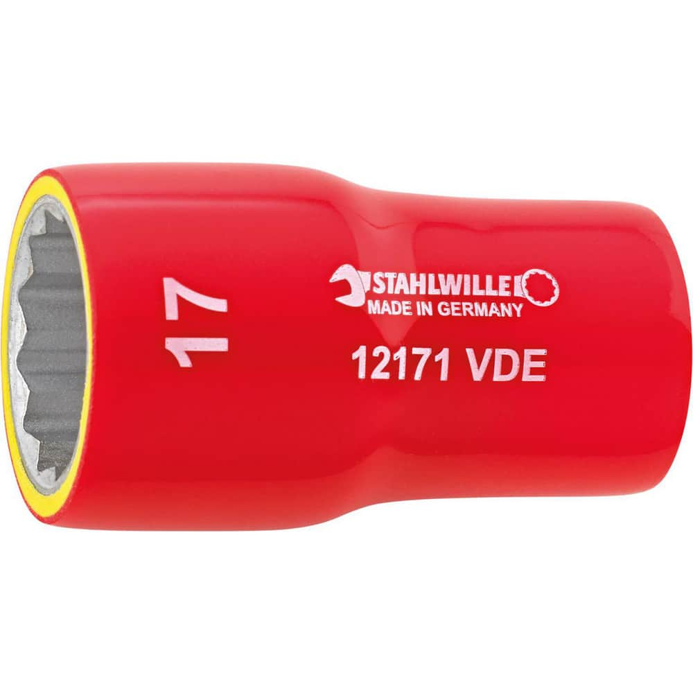 Specialty Sockets; Type: Non-Impact; Drive Size: 0.375 in; Socket Size: 14 mm; Insulated: Yes; Non-sparking: No; Tether Style: Not Tether Capable; Features: Anti-Slip Drive profile; Thin wall; Finish/Coating: Chrome-Plated; Finish: Chrome-Plated; Drive Si