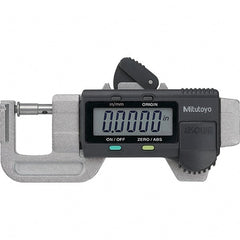 Mitutoyo - Electronic Thickness Gages Minimum Measurement (mm): 0.00 Minimum Measurement (Decimal Inch): 0.0000 - A1 Tooling