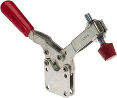 De-Sta-Co - 750 Lb Holding Capacity, Horizontal Handle, Manual Hold Down Toggle Clamp - 70° Handle Movement, 92° Bar Opening, U-Bar, Straight Base, Electro-Plated Zinc, Carbon Steel - A1 Tooling