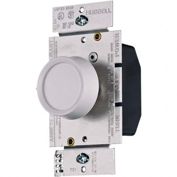 Hubbell Wiring Device-Kellems - 3 Pole, 120 VAC, 5 Amp, Residential Grade Rotary Dimmer Switch - A1 Tooling