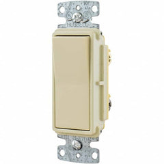 Rocker Switches; Switch Type: General Purpose; Switch Sequence: Off-On; Contact Form: SPDT; Operation Type: Maintained (MA); Maximum Amperage At 125 Volts: 15 A; Terminal Type: Wire Nut; Maximum Amperage At 250 Volts: 15 A; Mount Type: Box Mount; Maximum