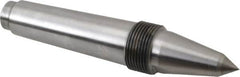 Riten - 5/8" Head Diam, Carbide-Tipped Steel Long Point Solid Dead Center - 4MT Morse Taper, 5/8" Point Diam, 2-9/32" Point Length, 3-3/32" OAL - A1 Tooling