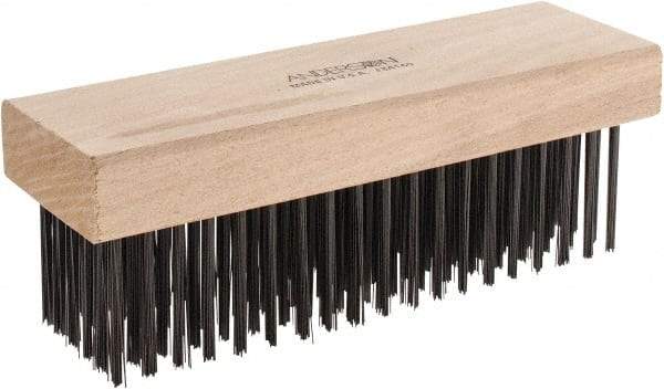 Anderson - 6 Rows x 19 Columns Steel Scratch Brush - 7-1/2" OAL - A1 Tooling