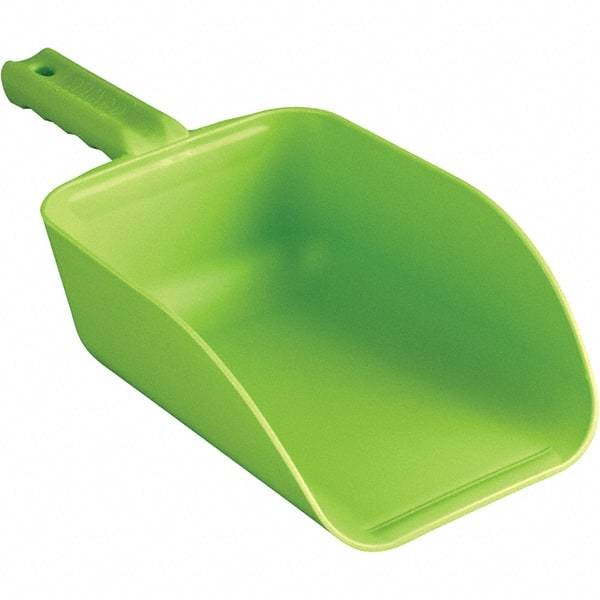 Remco - 82 oz Lime Polypropylene Flat Bottom Scoop - 5.9" Wide x 3.3" Deep Bowl, 4-1/2" Handle Length, 15.1" OAL - A1 Tooling