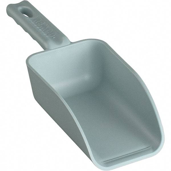 Remco - 32 oz Gray Polypropylene Flat Bottom Scoop - 4.3" Wide x 3" Deep Bowl, 4-1/2" Handle Length, 11-1/2" OAL - A1 Tooling