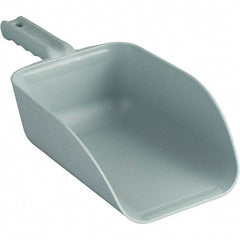 Remco - 82 oz Gray Polypropylene Flat Bottom Scoop - 5.9" Wide x 3.3" Deep Bowl, 4-1/2" Handle Length, 15.1" OAL - A1 Tooling