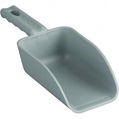 Remco - 16 oz Gray Polypropylene Flat Bottom Scoop - 3.2" Wide x 2" Deep Bowl, 3" Handle Length, 10.4" OAL - A1 Tooling