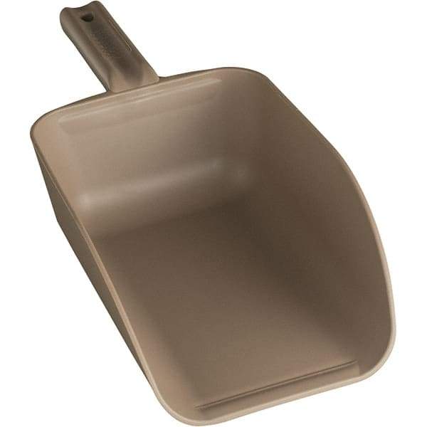 Remco - 82 oz Brown Polypropylene Flat Bottom Scoop - 5.9" Wide x 3.3" Deep Bowl, 4-1/2" Handle Length, 15.1" OAL - A1 Tooling