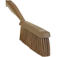 Vikan - 14" OAL, Polyester Staple Set Bench Brush - 2" Bristle Length, 6-3/8" Long Head, Straight Polypropylene Handle, Brown - A1 Tooling