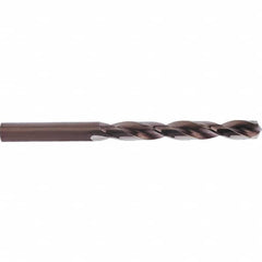 Guhring - 12.5mm 135° Cobalt Jobber Drill - Bronze Oxide Finish, Right Hand Cut, Parabolic Flute, Straight Shank, 151mm OAL, Split Point - A1 Tooling