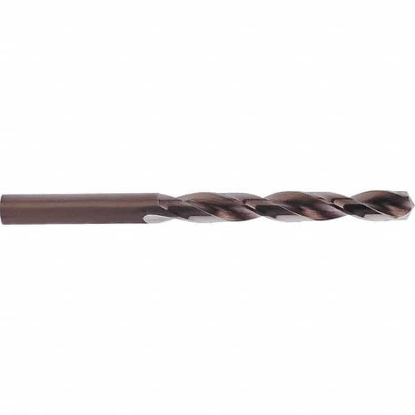 Guhring - 12.2mm 135° Cobalt Jobber Drill - Bronze Oxide Finish, Right Hand Cut, Parabolic Flute, Straight Shank, 151mm OAL, Split Point - A1 Tooling