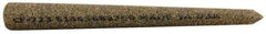 Norton - 3" Long x 5/16" Diam x 5/16" Thick, Aluminum Oxide Sharpening Stone - Round Pointed, Coarse Grade - A1 Tooling