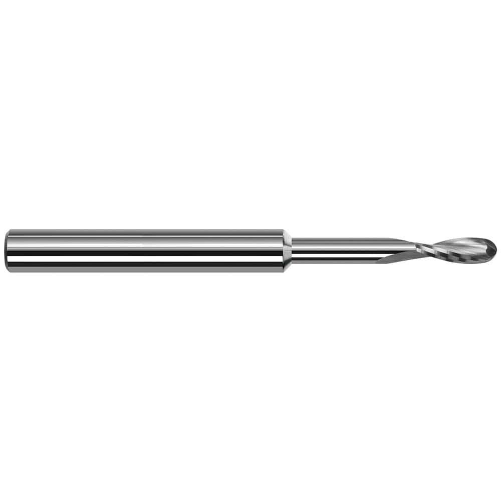 Harvey Tool - Ball End Mills; Mill Diameter (Inch): 3/64 ; Mill Diameter (Decimal Inch): 0.0469 ; Number of Flutes: 2 ; Length of Cut (Inch): 9/64 ; Length of Cut (Decimal Inch): 0.1400 ; Material: Solid Carbide - Exact Industrial Supply