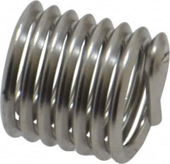 Recoil - 3/8-16 UNC, 0.562" OAL, Free Running Helical Insert - 7-1/4 Free Coils, Tanged, Stainless Steel, Bright Finish, 1-1/2D Insert Length - A1 Tooling