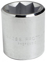 Proto - 3/8", 1/2" Drive, Standard Hand Socket - 8 Points, 1-7/16" OAL, Alloy Steel, Chrome Finish - A1 Tooling