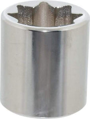 Proto - 7/8", 1/2" Drive, Standard Hand Socket - 8 Points, 1-5/8" OAL, Alloy Steel, Chrome Finish - A1 Tooling