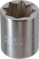 Proto - 13/16", 1/2" Drive, Standard Hand Socket - 8 Points, 1-5/8" OAL, Alloy Steel, Chrome Finish - A1 Tooling