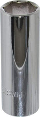 Proto - 3/8" Drive, Deep Hand Socket - 6 Points, 2-3/4" OAL, Chrome Finish - A1 Tooling