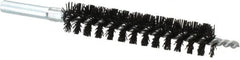 Schaefer Brush - 4" Brush Length, 3/4" Diam, Nylon Single Stem, Single Spiral Condenser Tube Brush - 6-1/4" Long, Nylon, 12-24 Female Connection - A1 Tooling