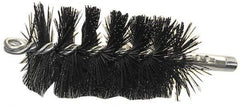 Schaefer Brush - 5" Brush Length, 3-3/4" Diam, Nylon Single Stem, Single Spiral Tube Brush - 7-1/4" Long, Nylon, 1/4" NPSM Male Connection - A1 Tooling