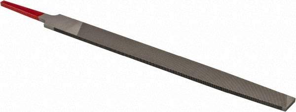 Simonds File - 8" Long, Smooth Cut, Mill American-Pattern File - Single Cut, Tang - A1 Tooling