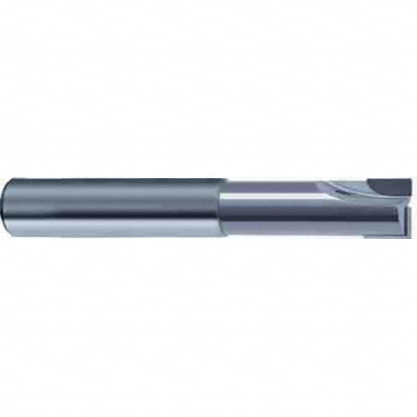 Guhring - 4mm, 2 Flute, Single End, Polycrystalline Diamond (PCD), 0.1mm Corner Radius End Mill - 51mm OAL, 2-4° Helix, Right Hand Flute, 6mm LOC, Right Hand Cut, 6.4mm Extended Reach - A1 Tooling